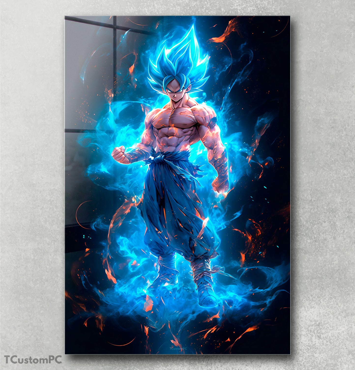 Cuadro Goku Aura radiance