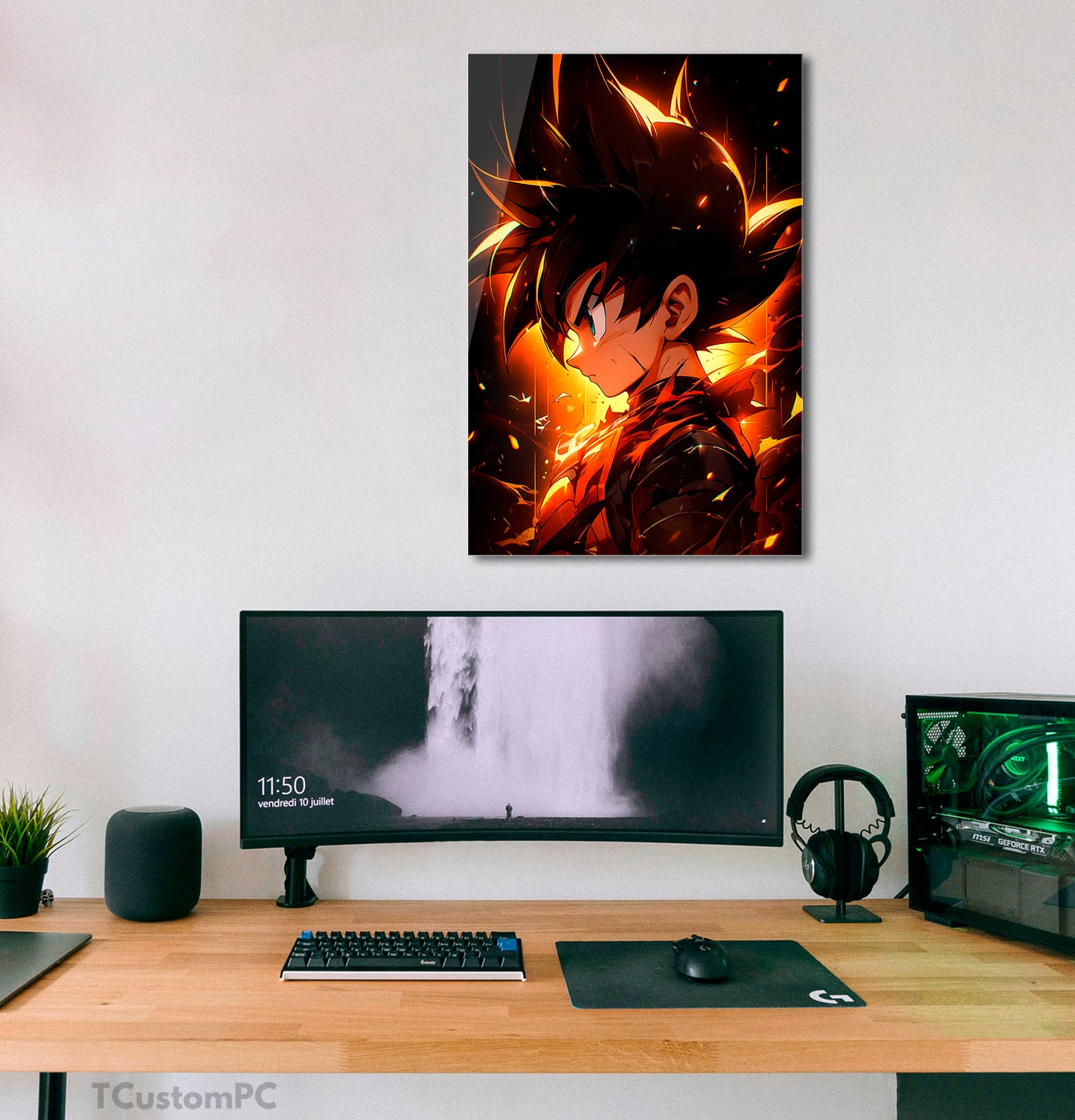 Goku Brightned painting