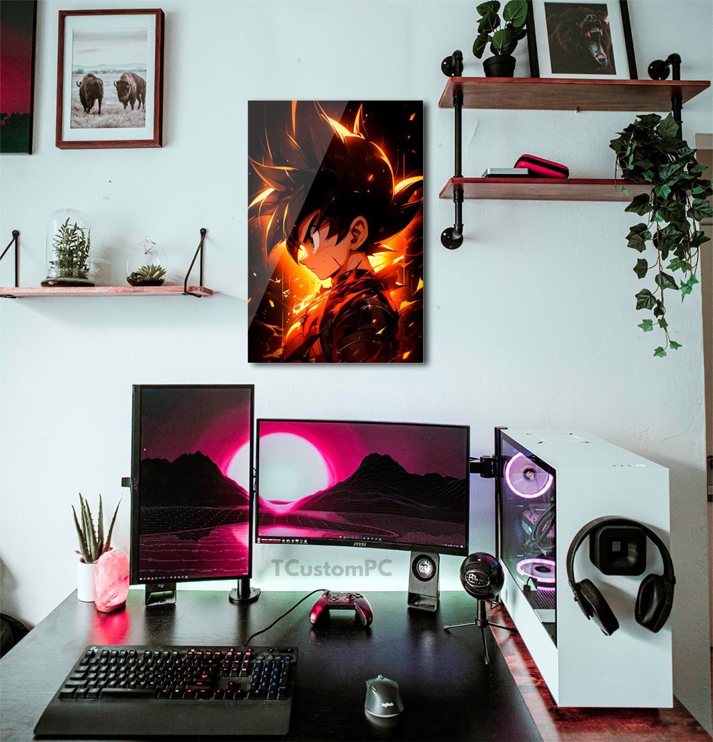 Goku Brightned painting