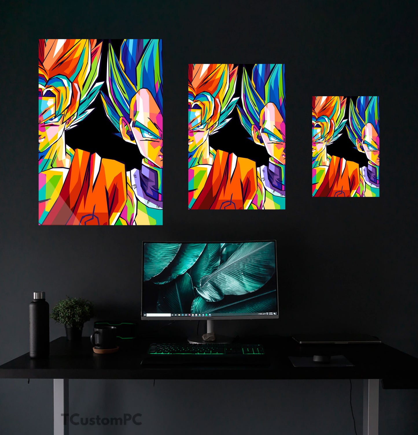 Cuadro Goku & Vegeta Dragonball Colorfull