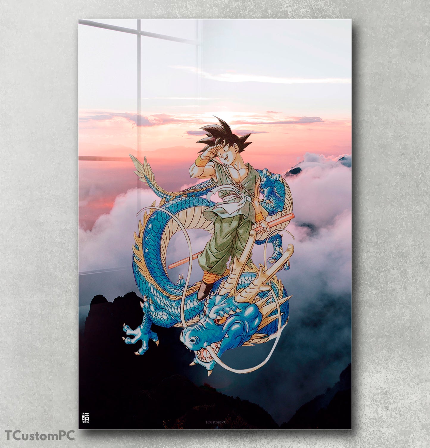 Cuadro Goku and dargon