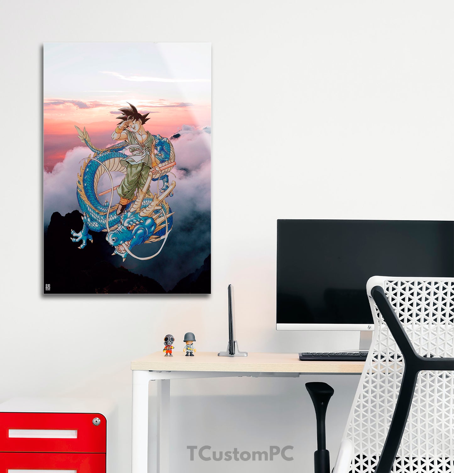 Cuadro Goku and dargon