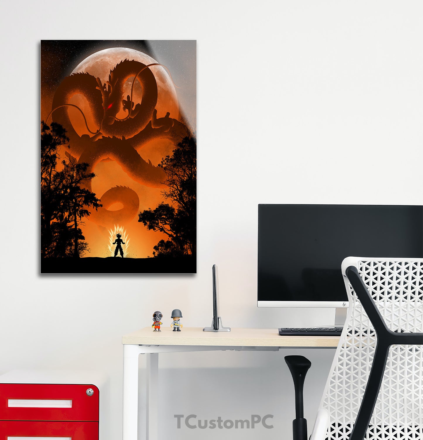 Cuadro Goku Silhouette Moon