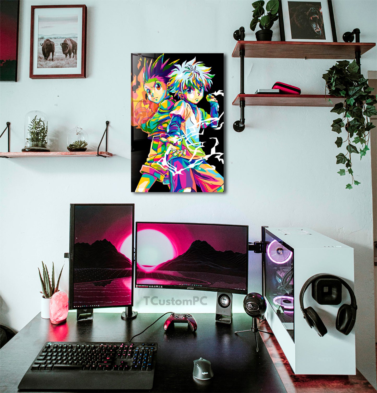 Cuadro Gon Killua HxH Colorfull