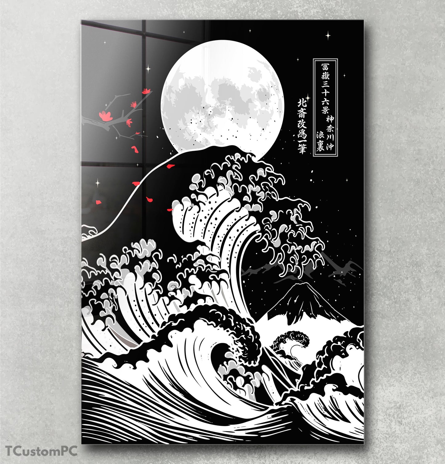 Cuadro Great Wave off Kanagawa - Moonlight Edition