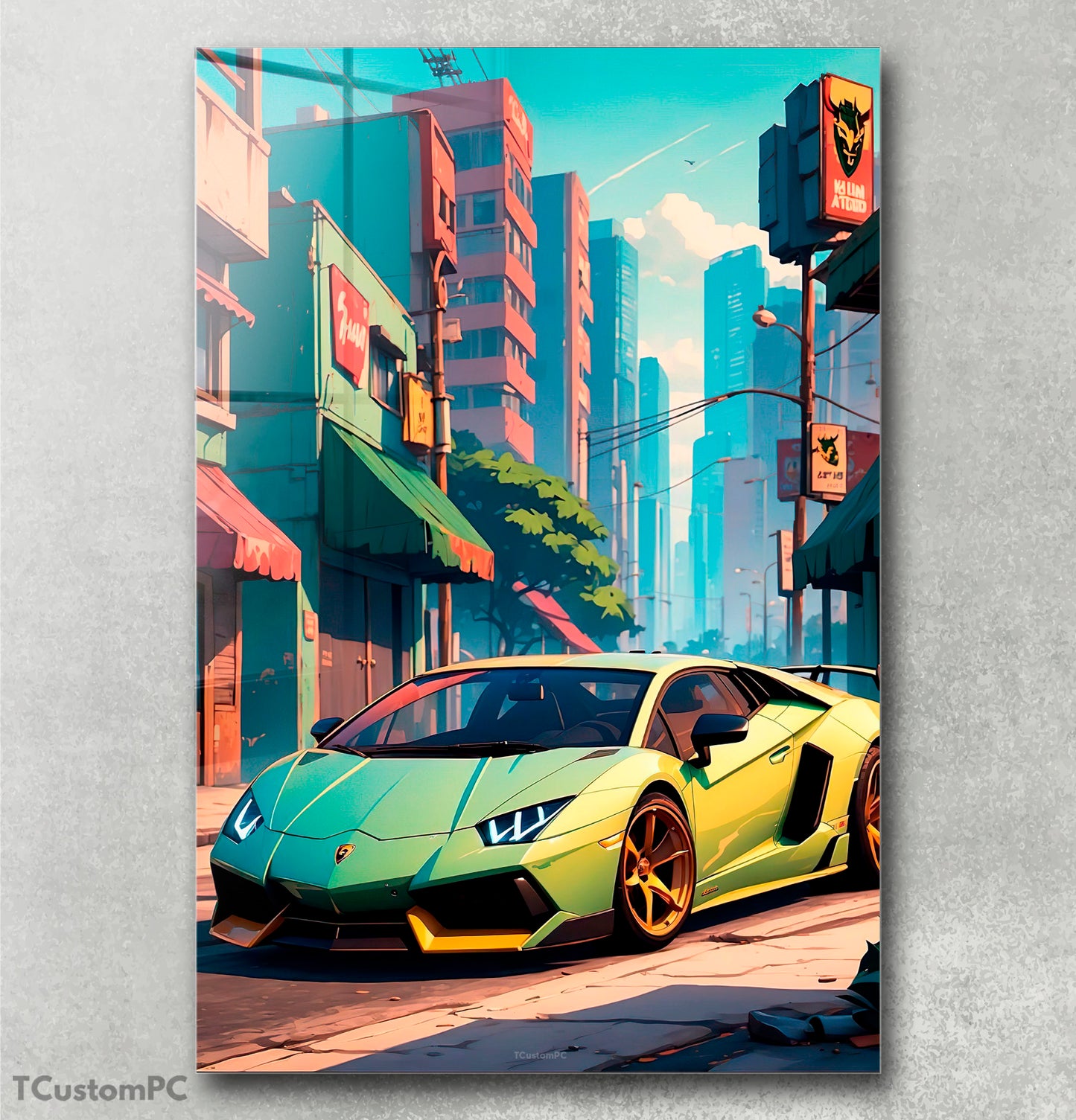 Cuadro Green Car300
