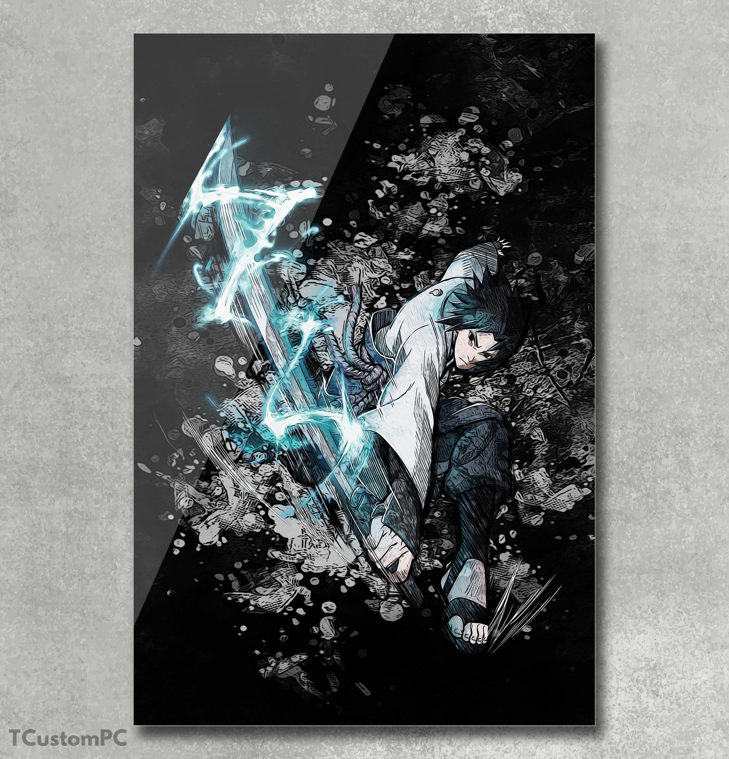 Cuadro Grunge Style Sasuke