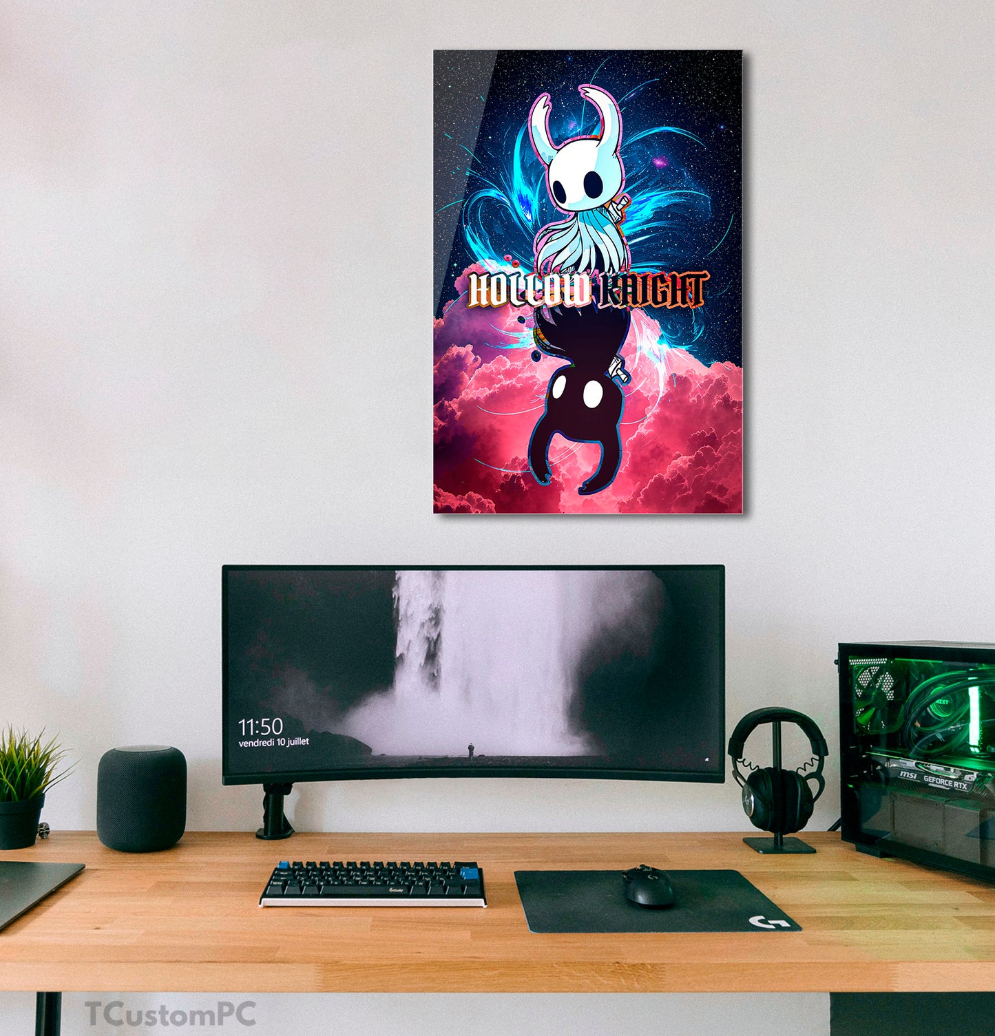 Cuadro Hollow Knight pink clouds