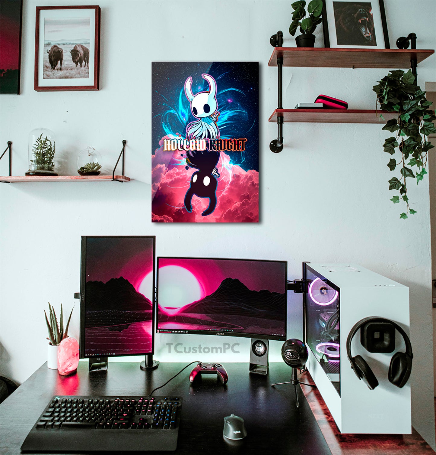 Cuadro Hollow Knight pink clouds