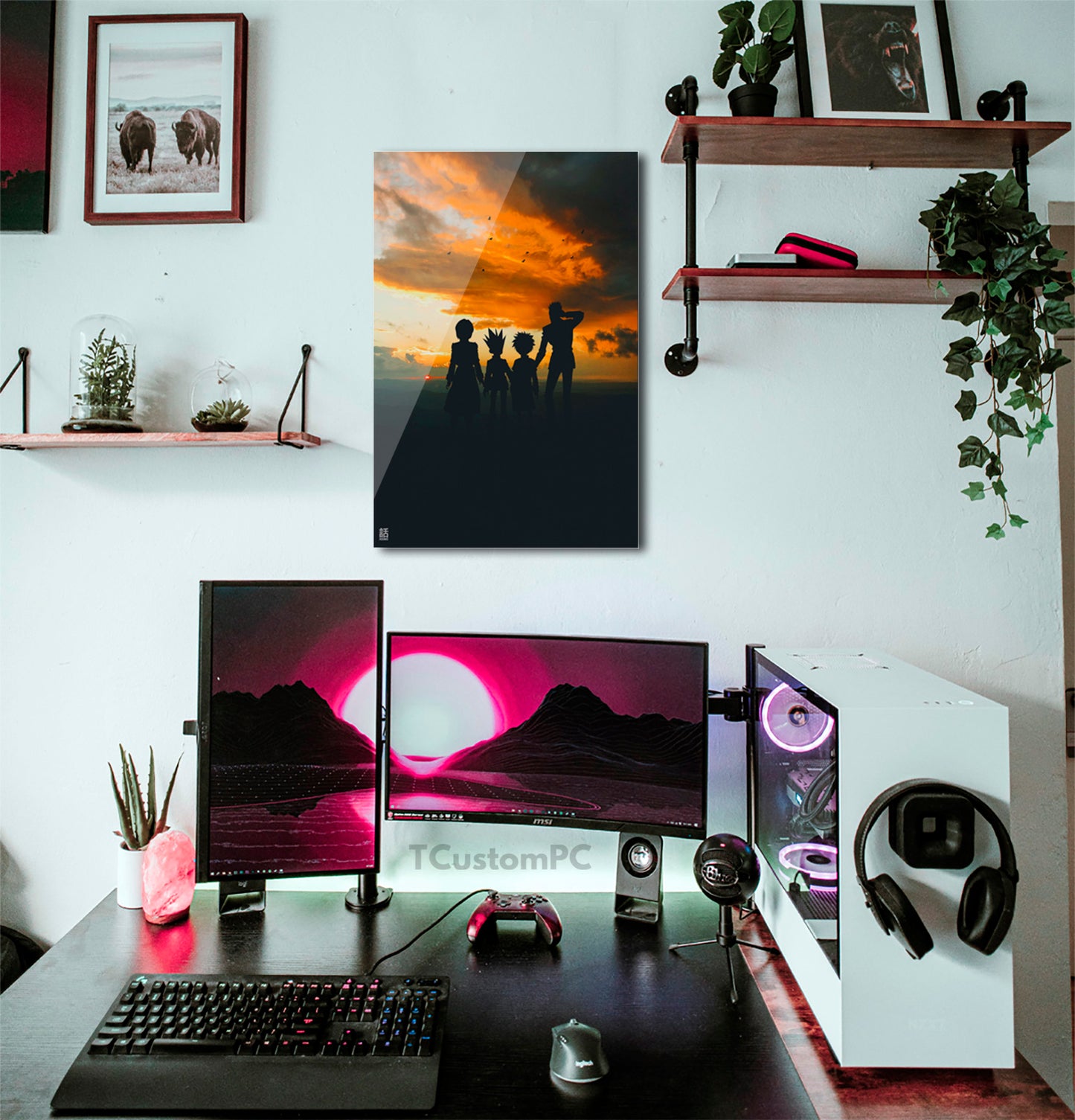 Cuadro HxH silhouette mountain