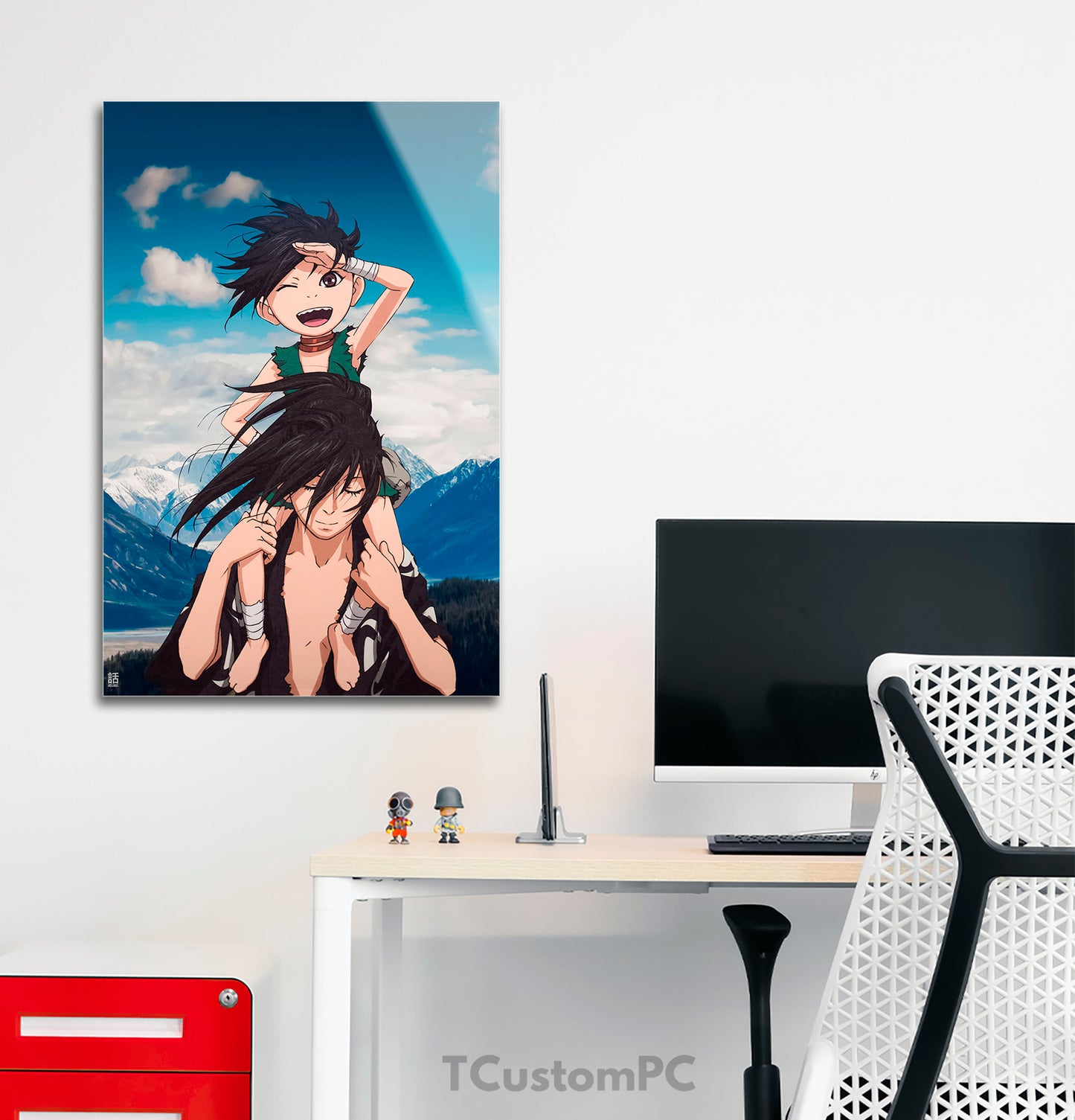 Pintura de Hyakkimaru e Dororo