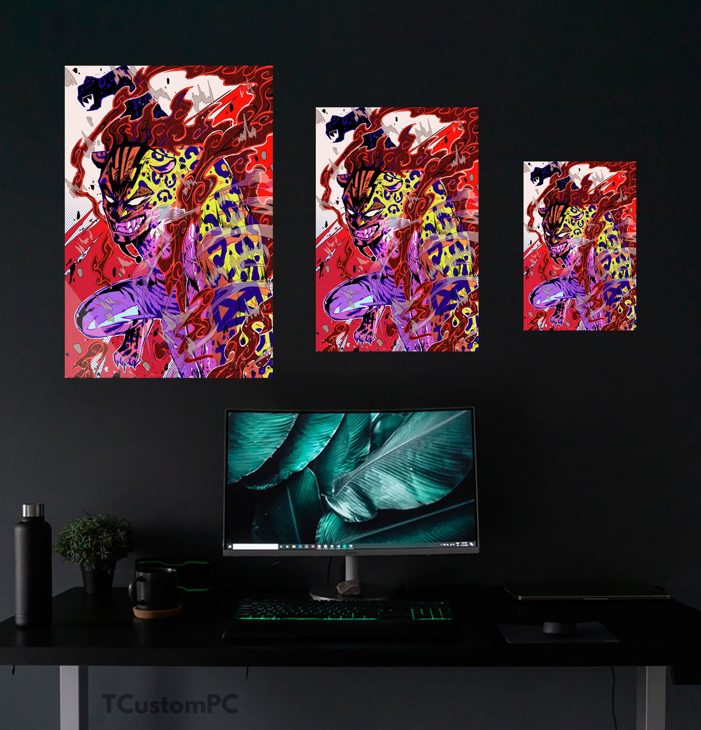 Rob Lucci One Piece Government Beast Painting