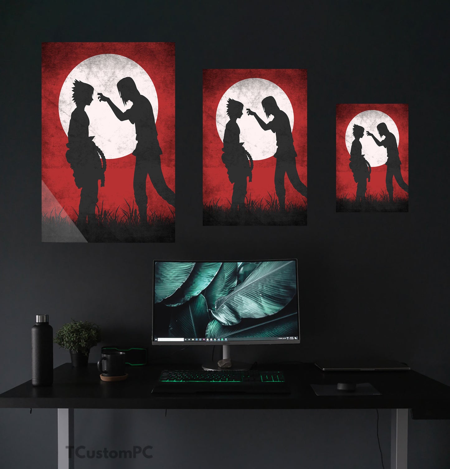 Cuadro Itachi Sasuke Bloody Sky