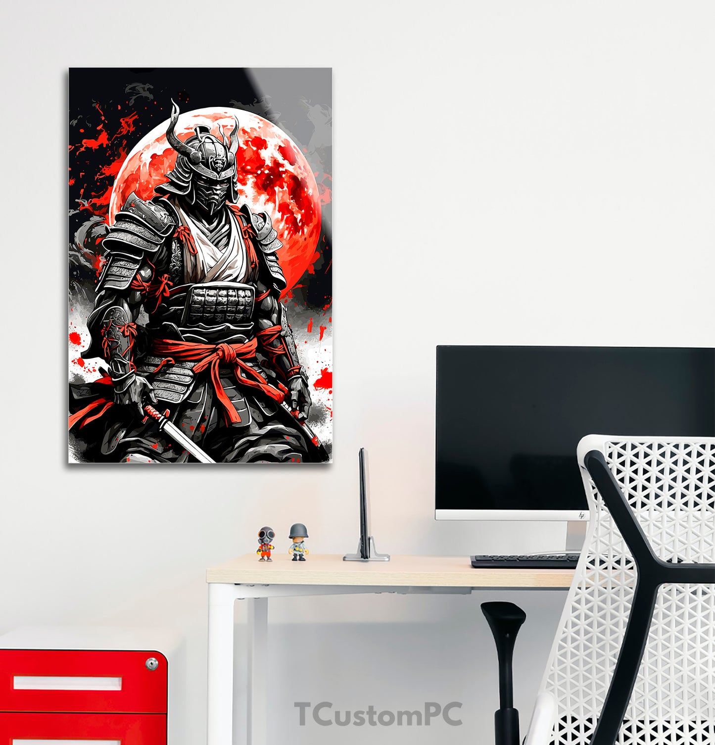 Cuadro Japanese Samurai Moonlight
