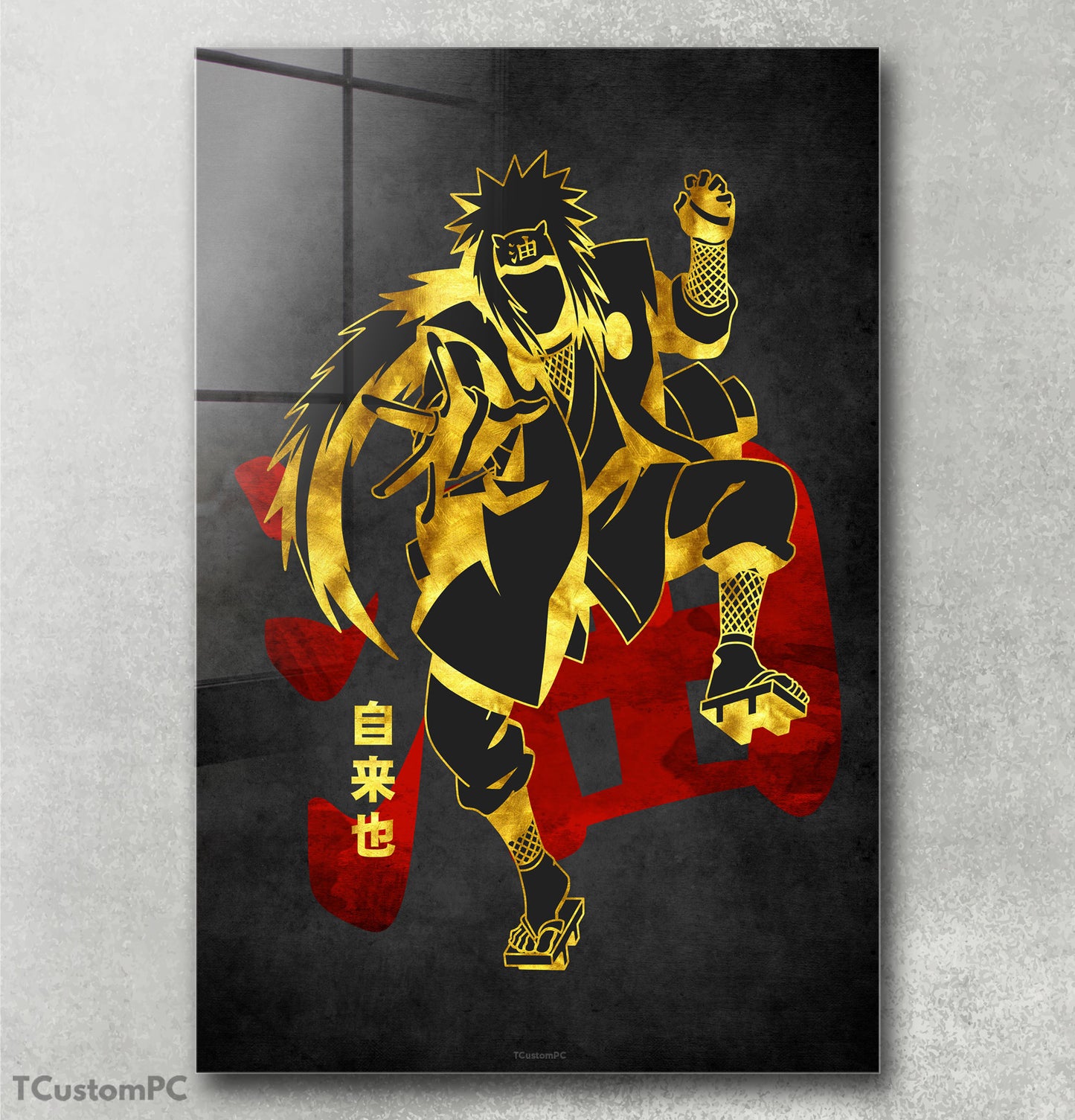 Cuadro Jiraiya Red Golden