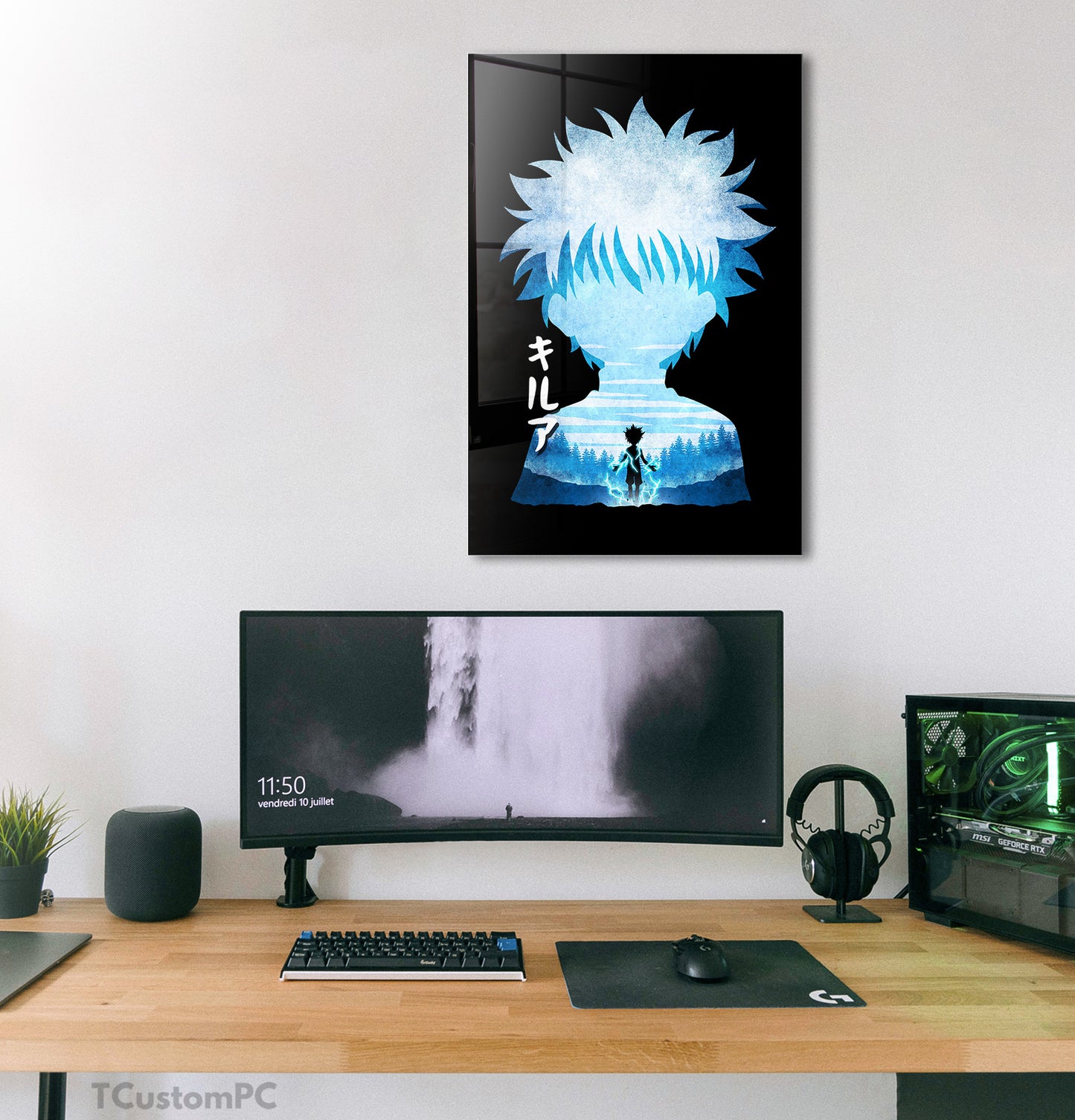 Cuadro Killua Minimalist Silhouette
