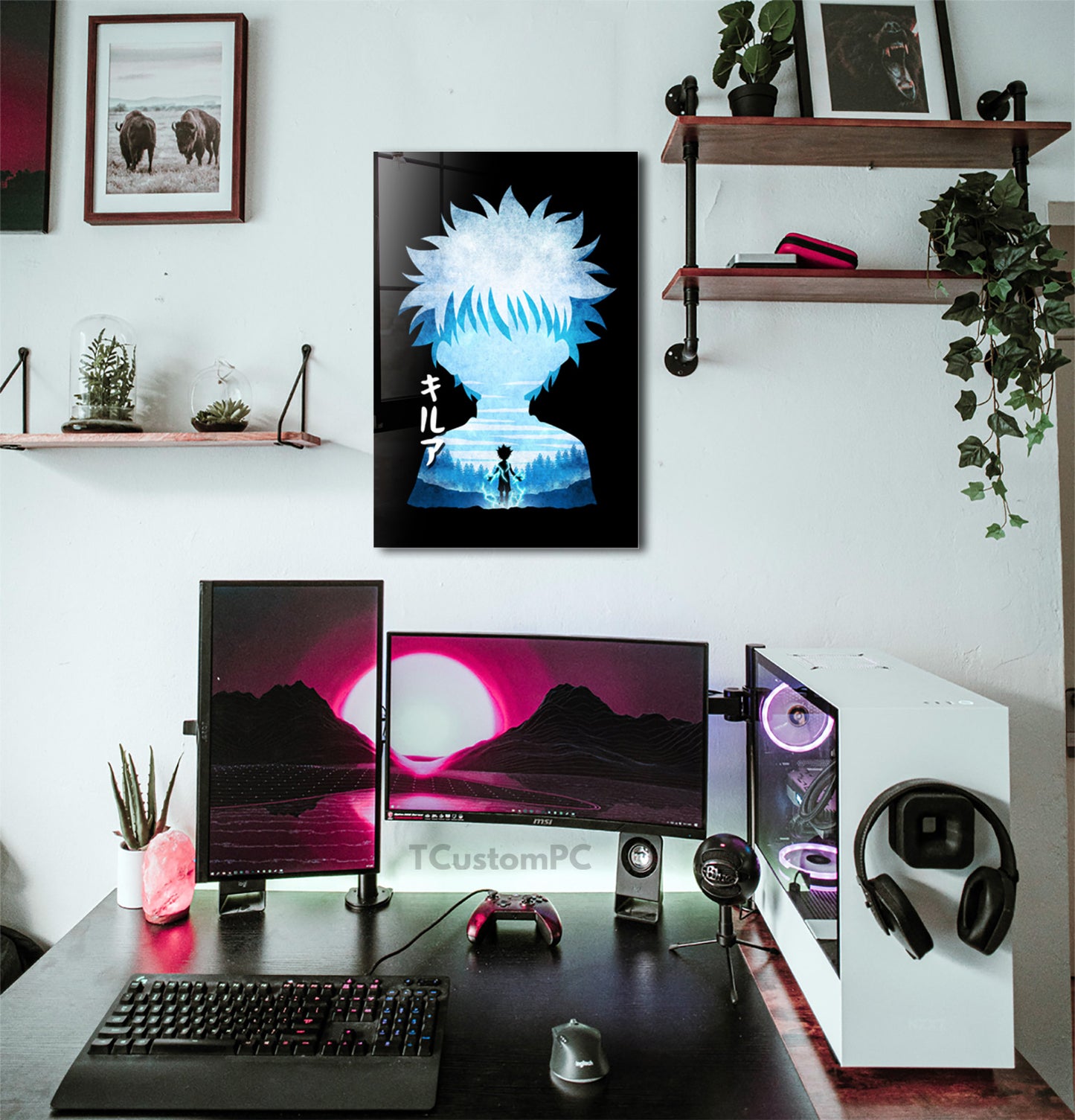 Cuadro Killua Minimalist Silhouette