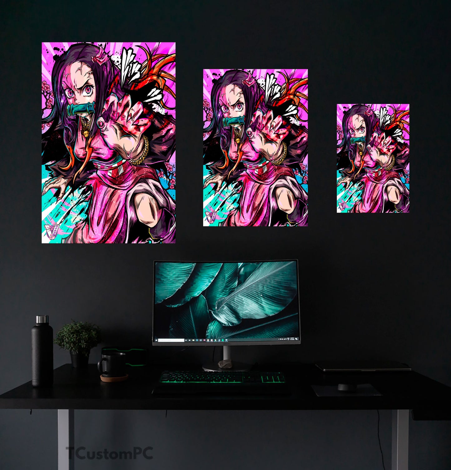 Kimetsu no Yaiba painting, Nezuko Demon