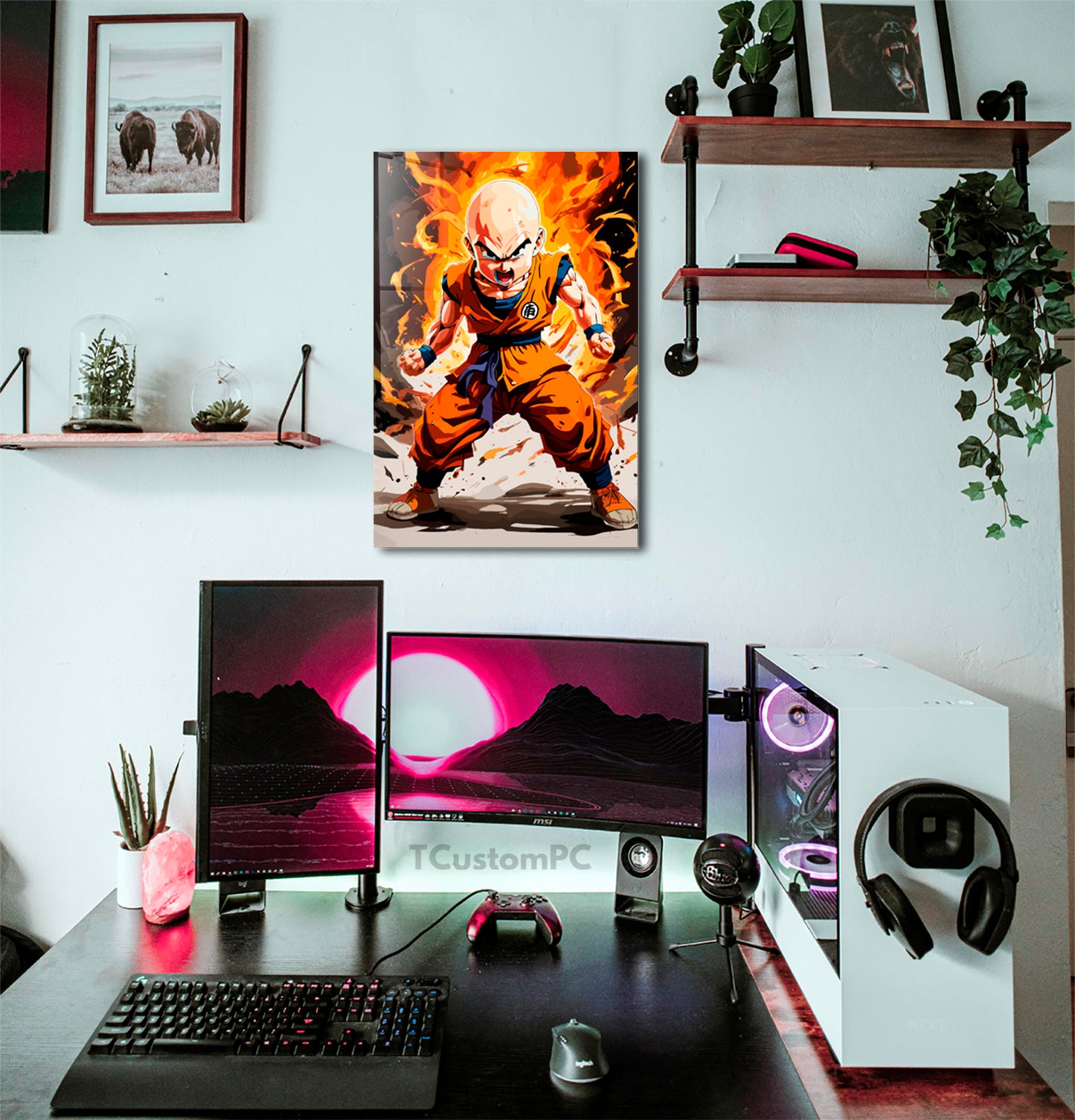 Cuadro Krillin Angry
