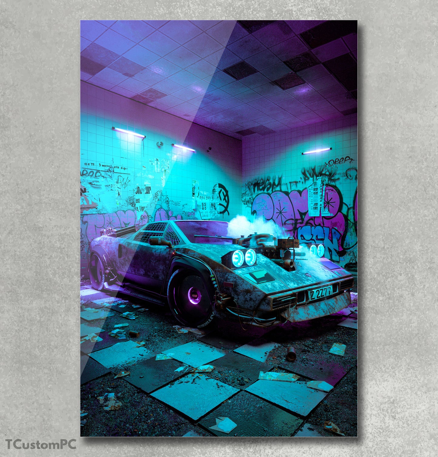 Cuadro Lamborghini countach "Bathlambo"
