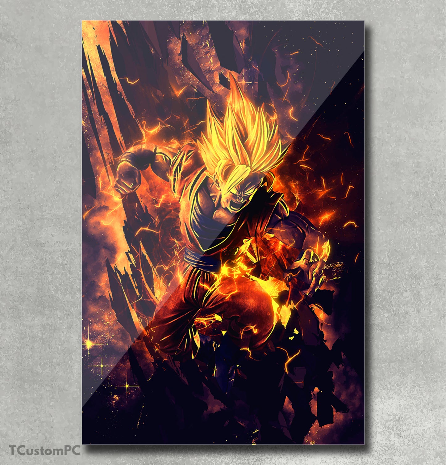 Cuadro Lord saiyan goku vector