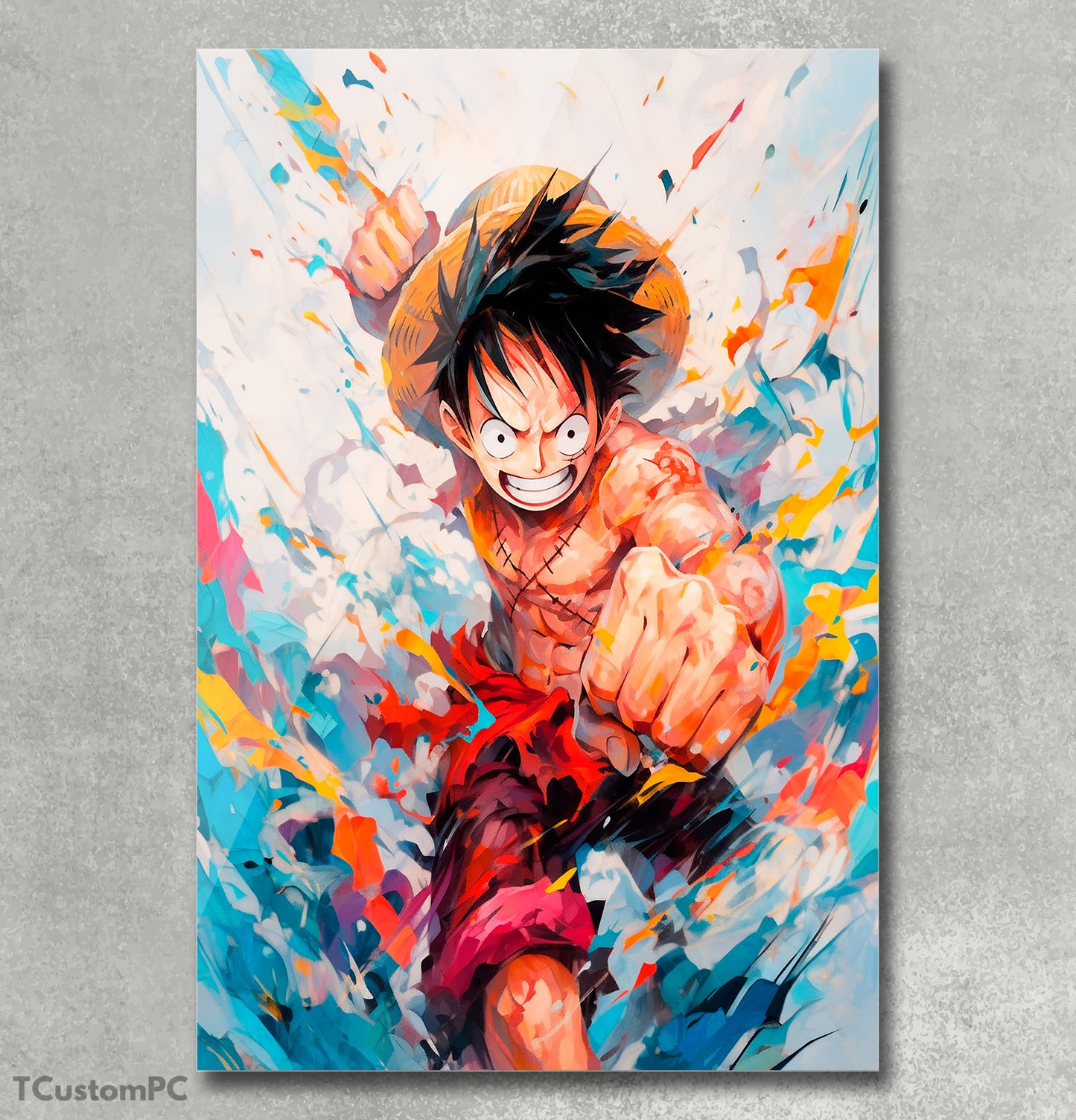Cuadro Luffy Colorful