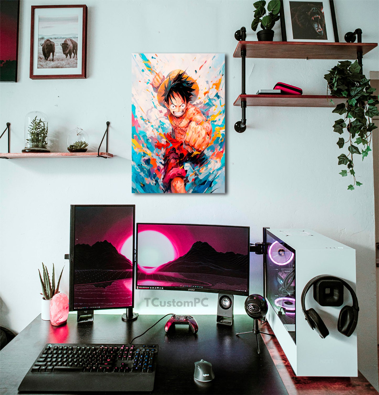 Cuadro Luffy Colorful