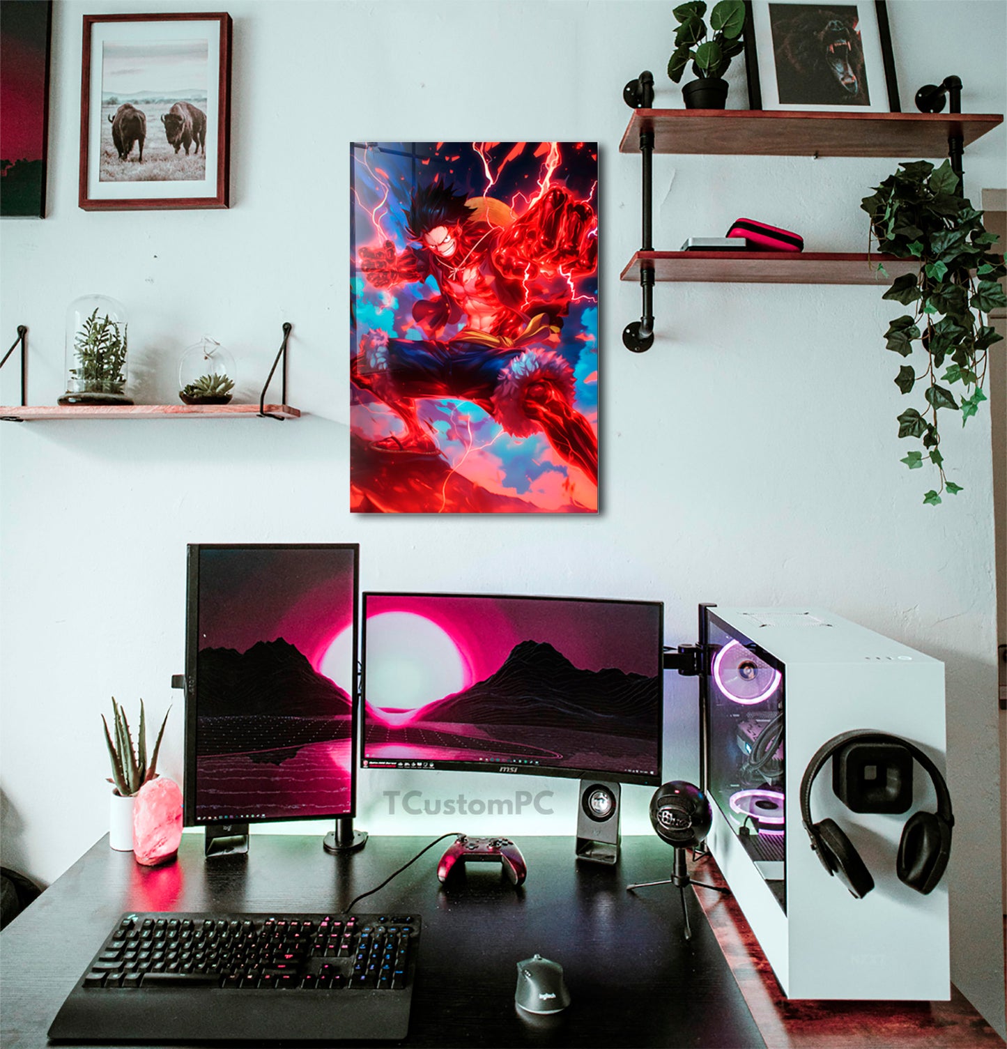 Cuadro Luffy Haki Burst