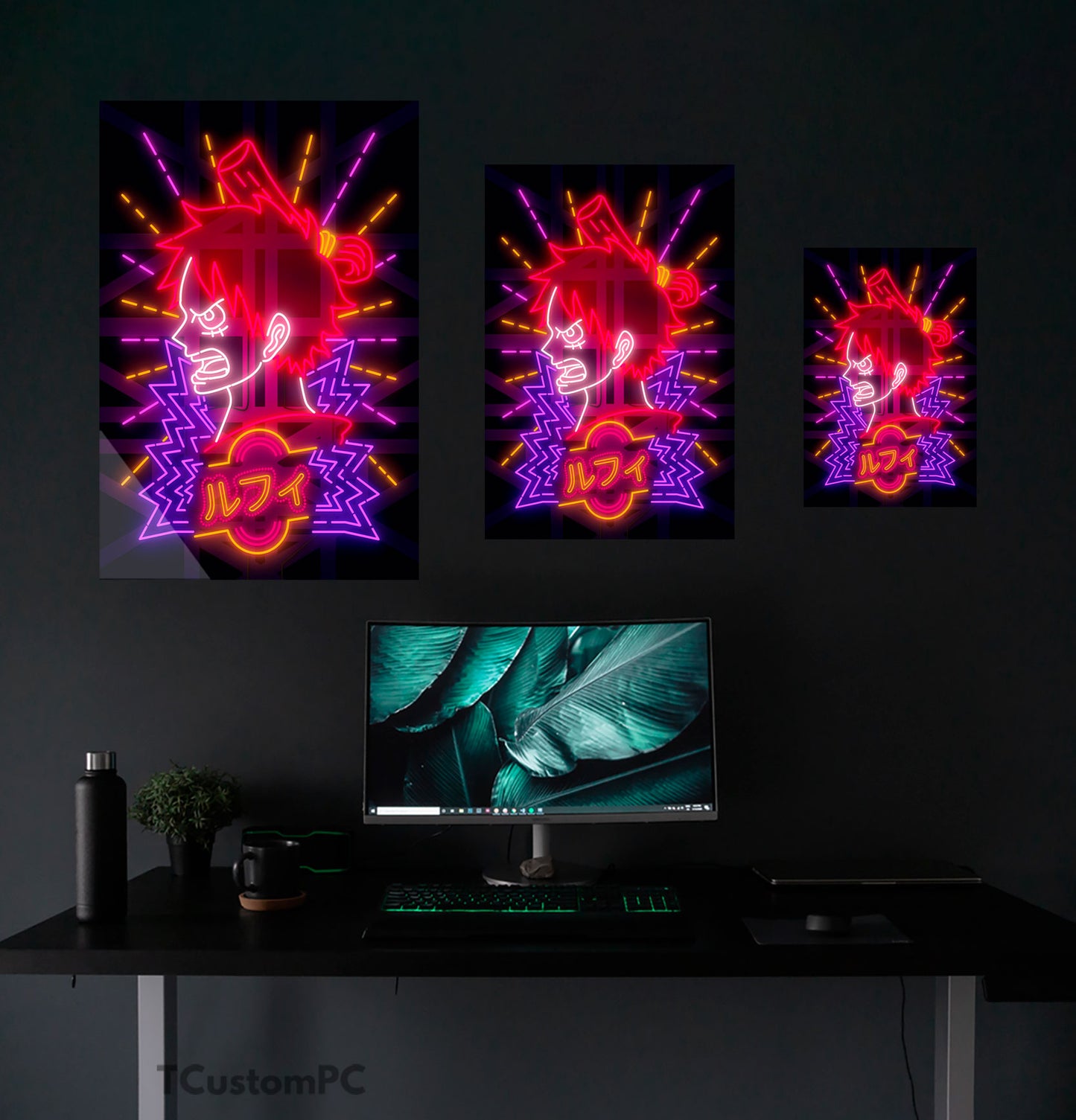 Pintura de néon de Luffy