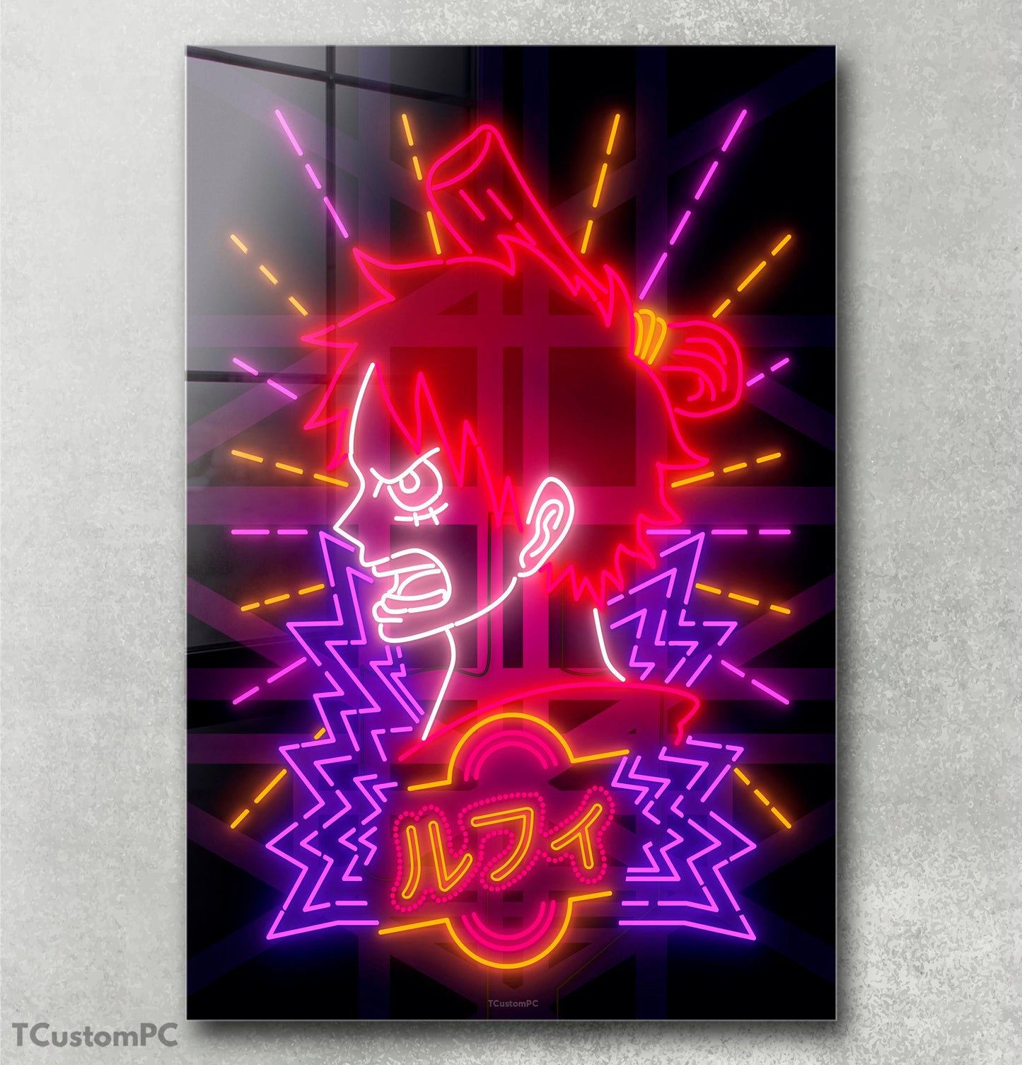 Pintura de néon de Luffy