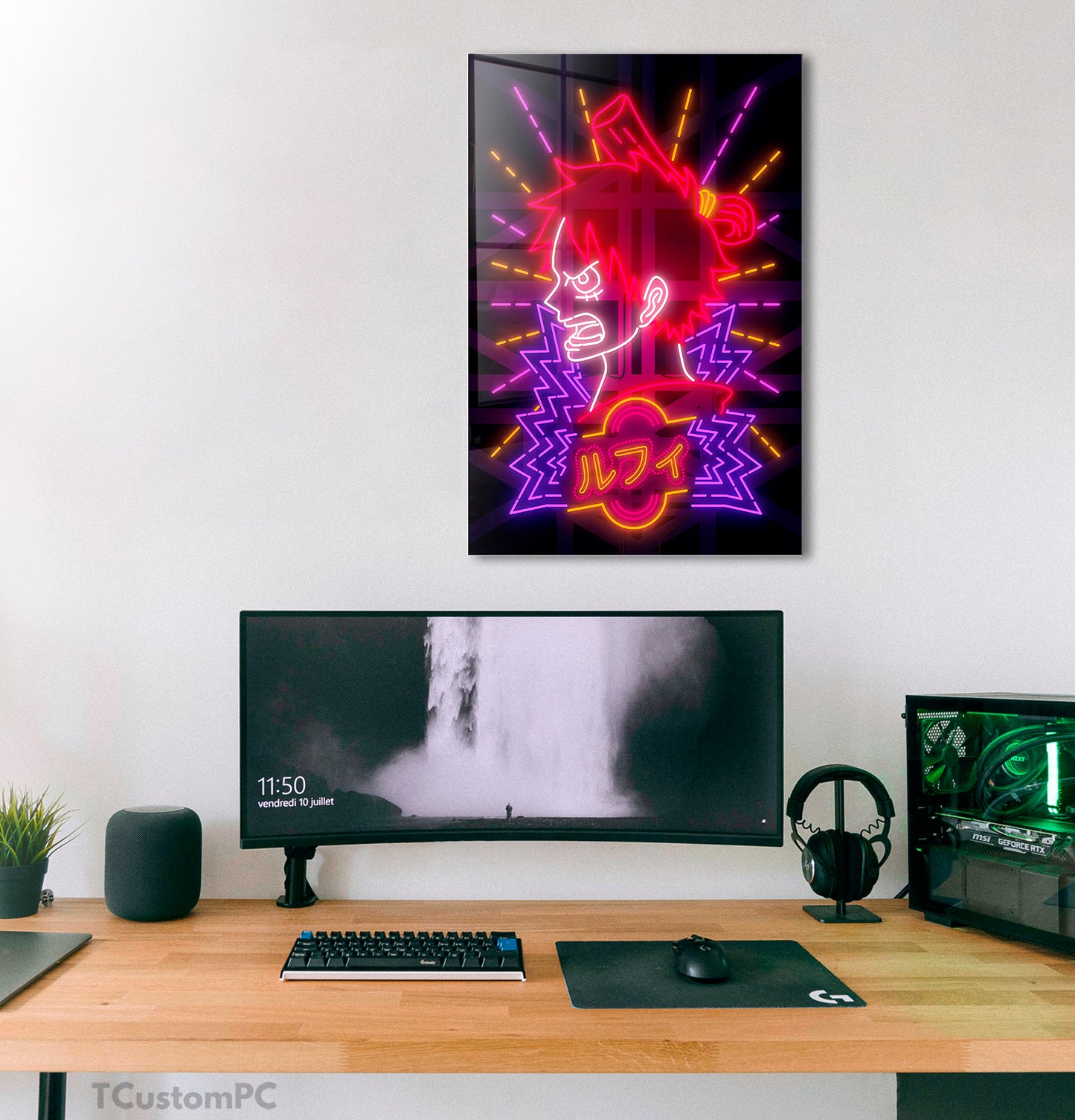 Pintura de néon de Luffy
