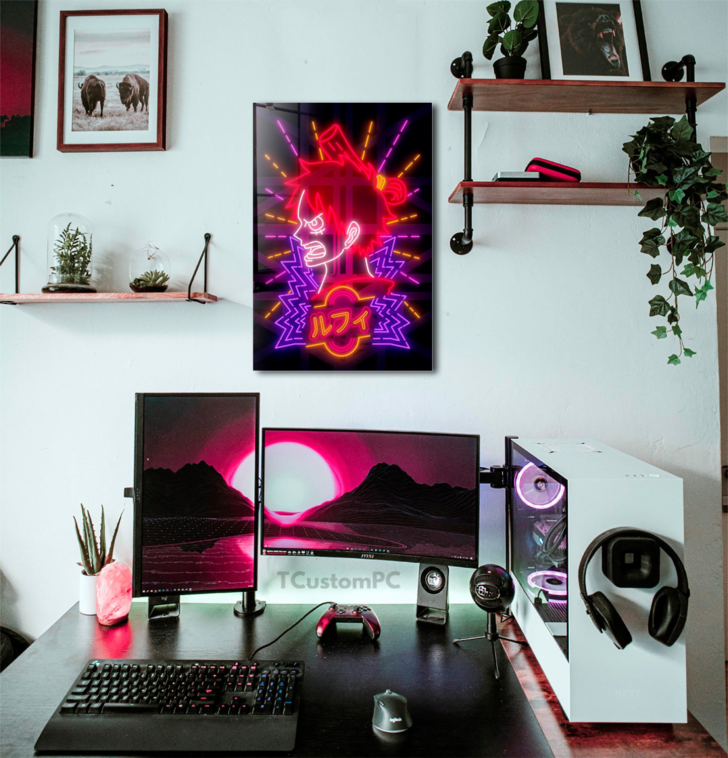 Pintura de néon de Luffy