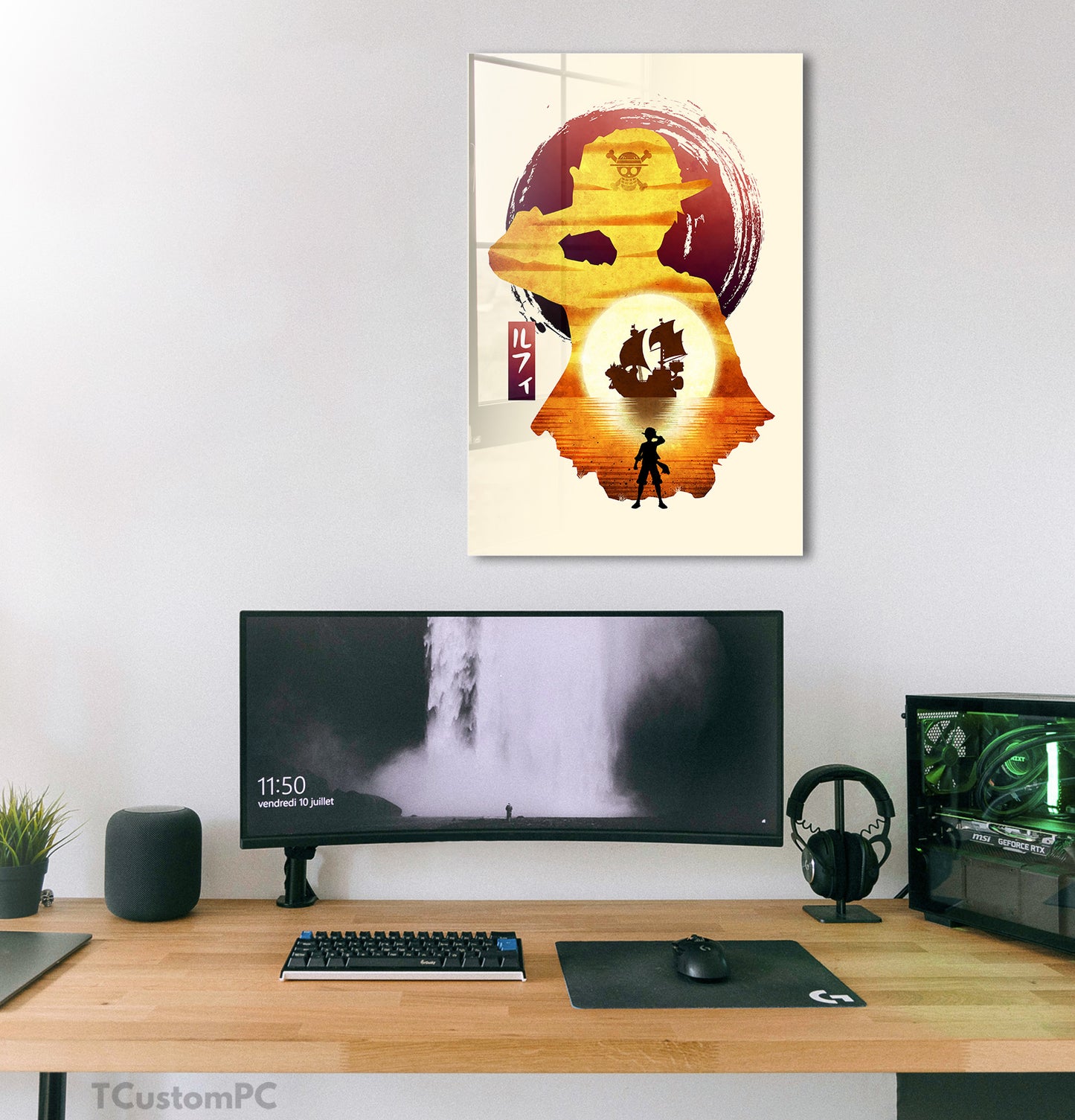Cuadro Luffy W Minimalist Silhouette