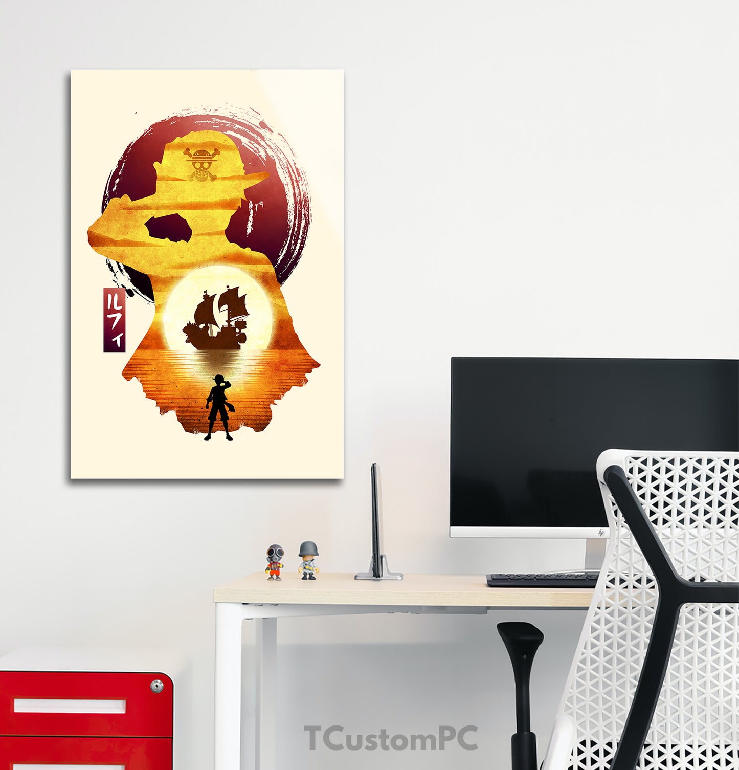 Cuadro Luffy W Minimalist Silhouette