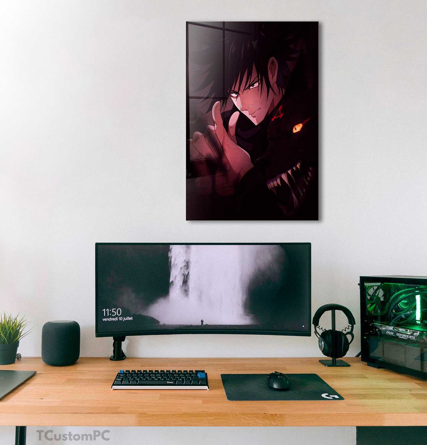 Pintura do Lobo Megumi