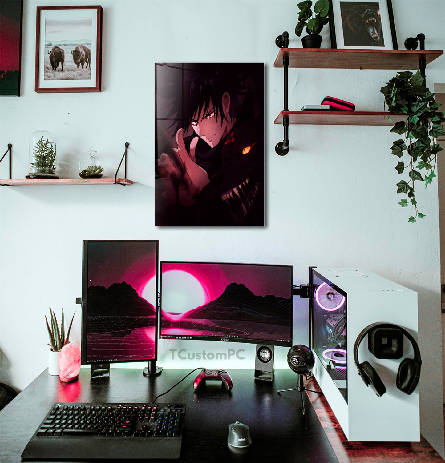 Pintura do Lobo Megumi