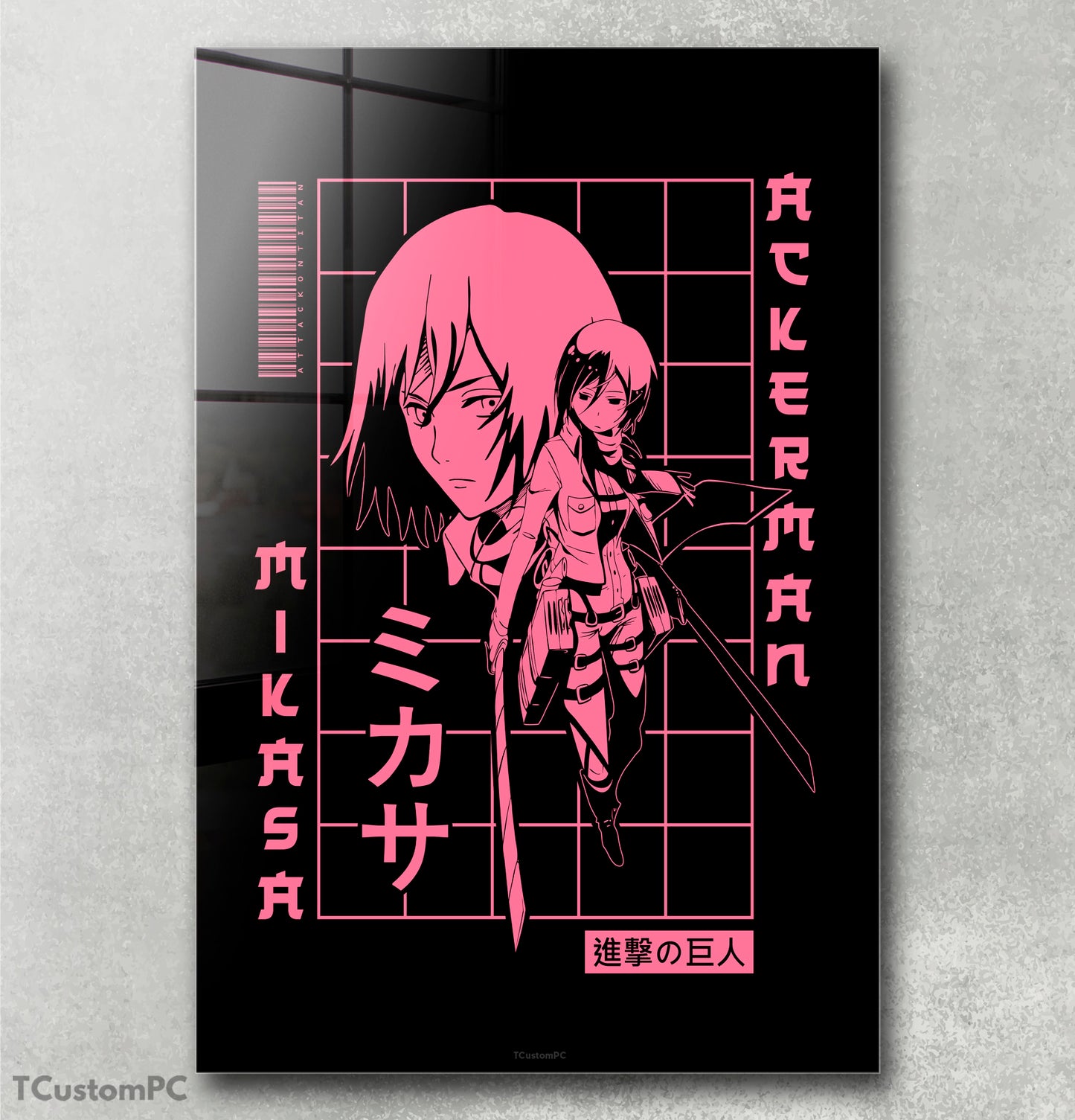 Cuadro Mikasa Ackerman, Street style