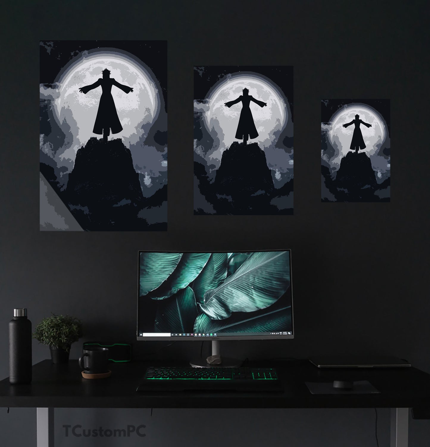 Cuadro Moon Fight 23 Kingdom Hearts, Xemnas Silhouette