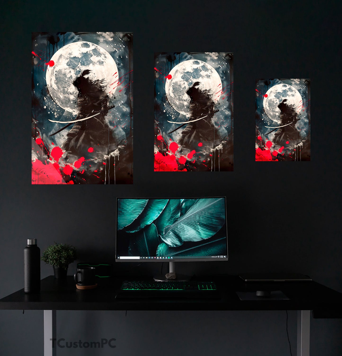 Cuadro Moon Samurai