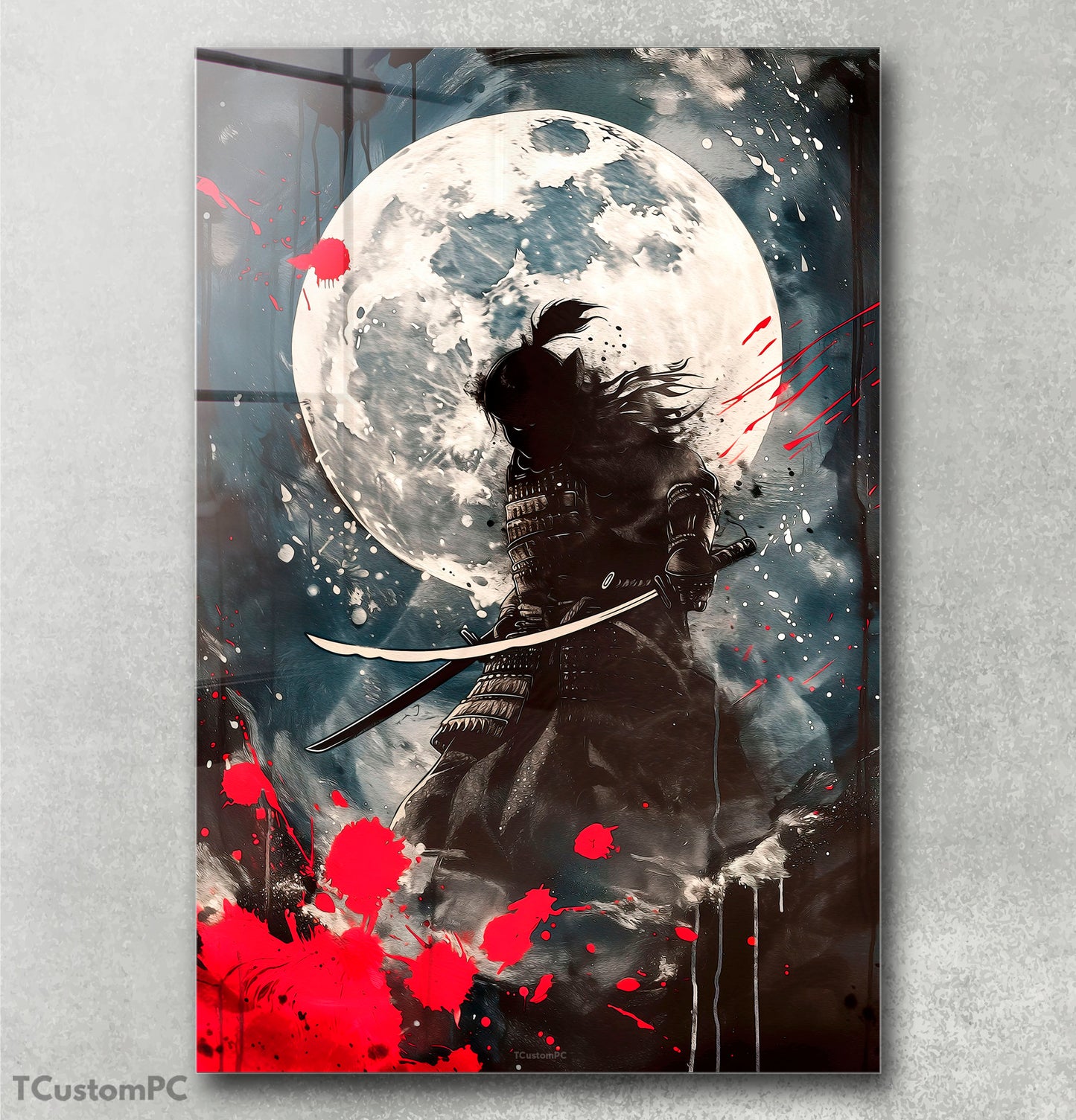 Cuadro Moon Samurai