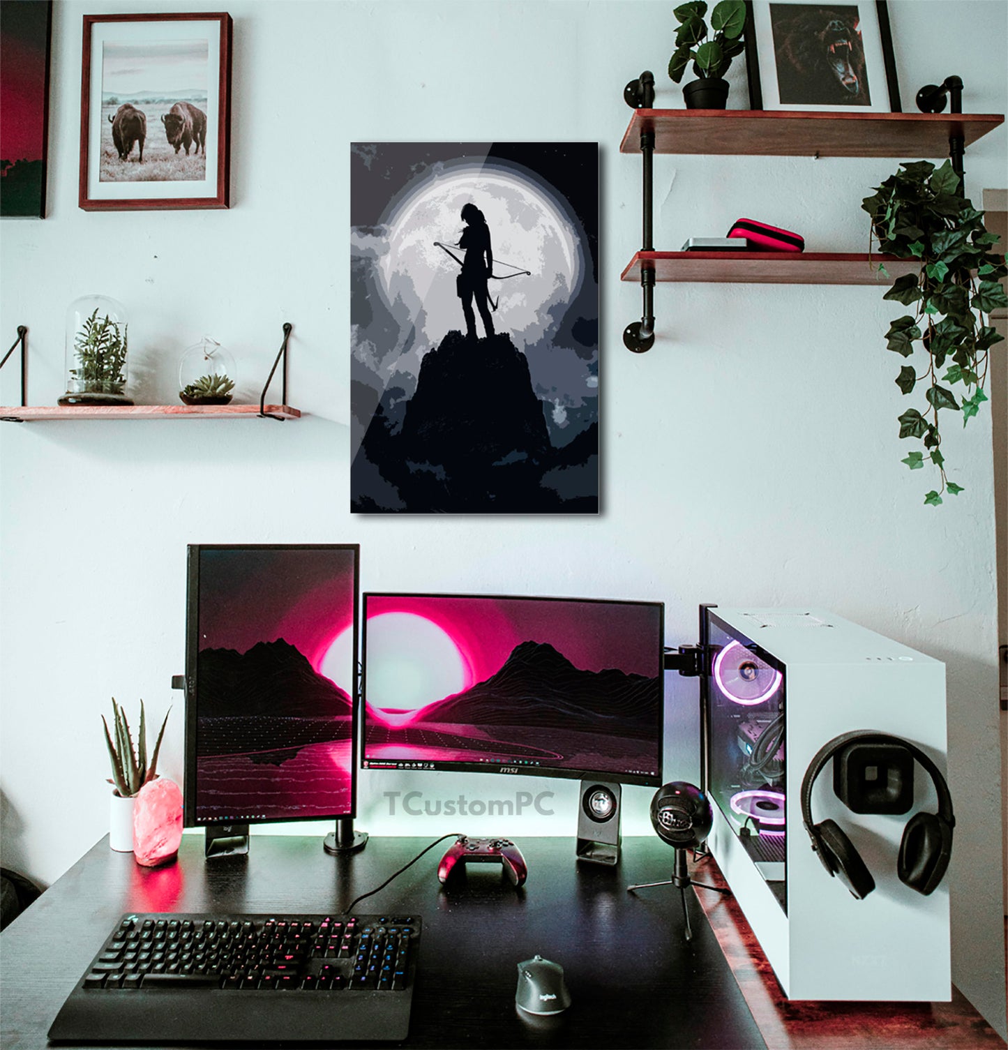 Cuadro Moon Fight 17 Tomb Raider