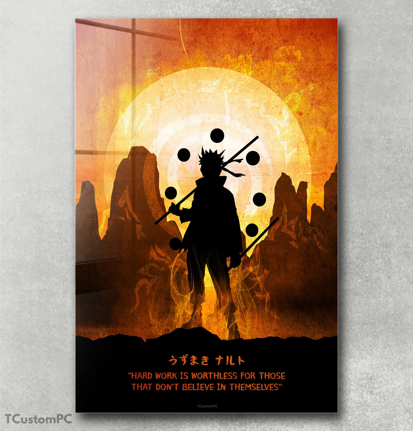 Cuadro Naruto Silhouette Moon