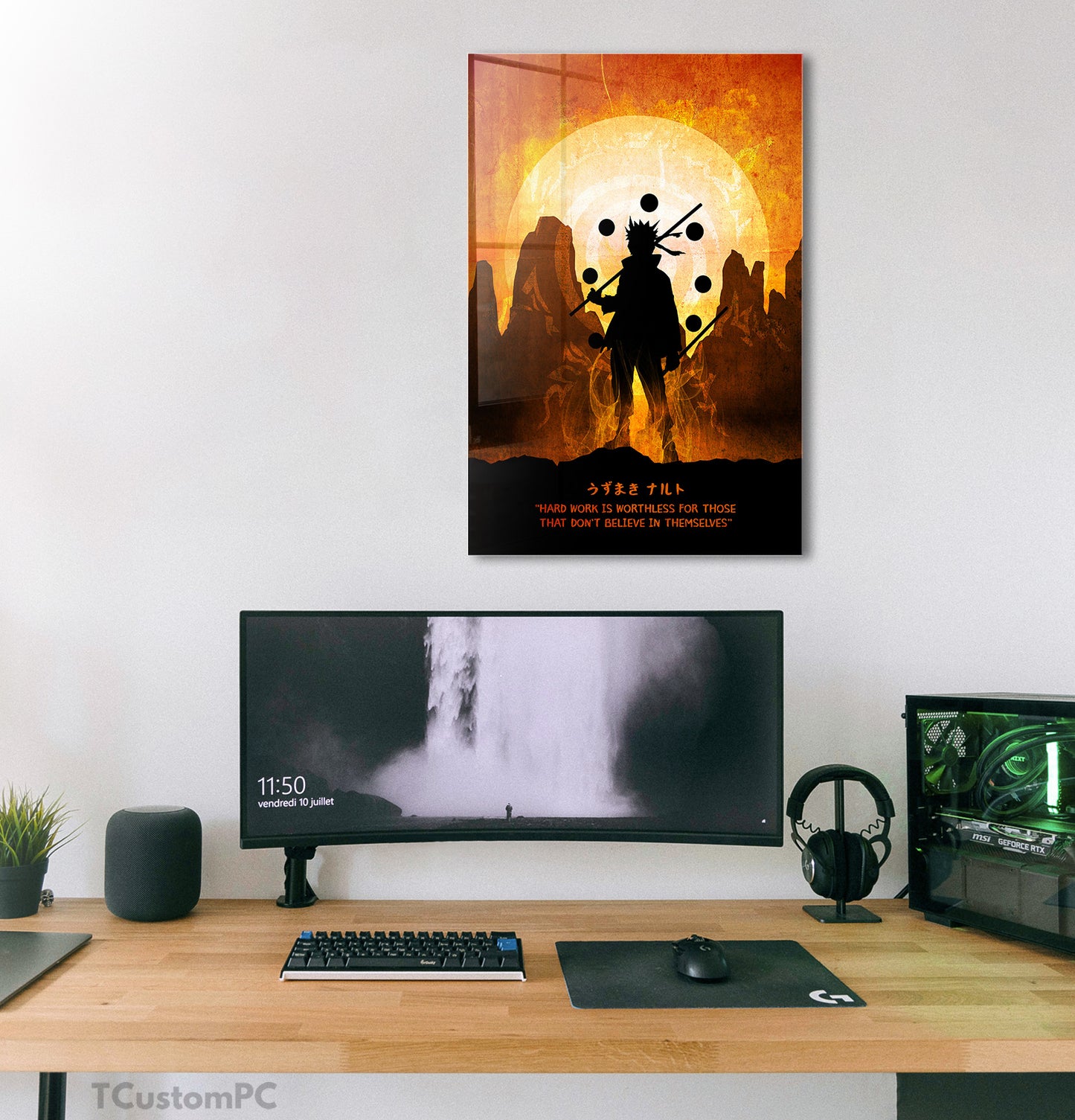 Cuadro Naruto Silhouette Moon