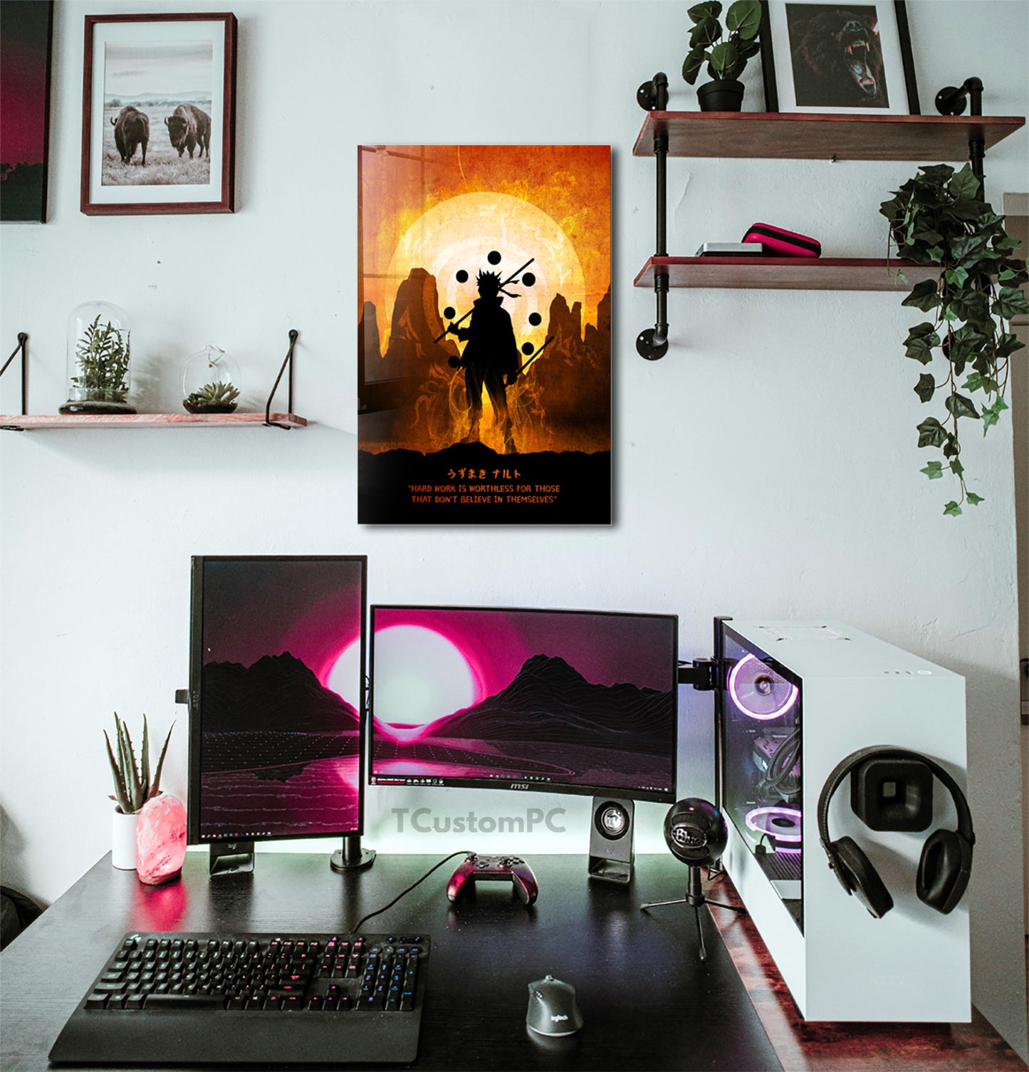 Cuadro Naruto Silhouette Moon