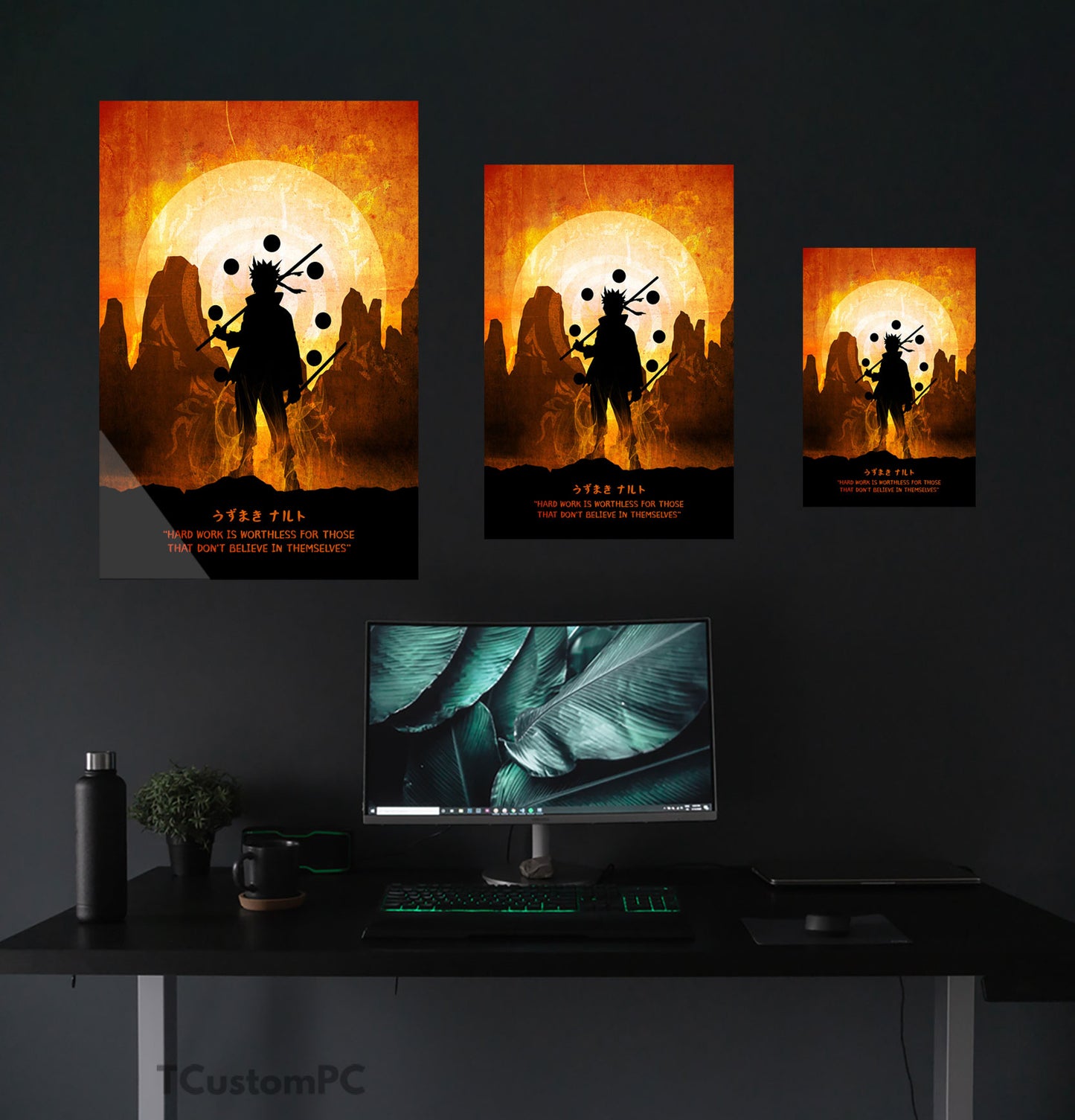 Cuadro Naruto Silhouette Moon