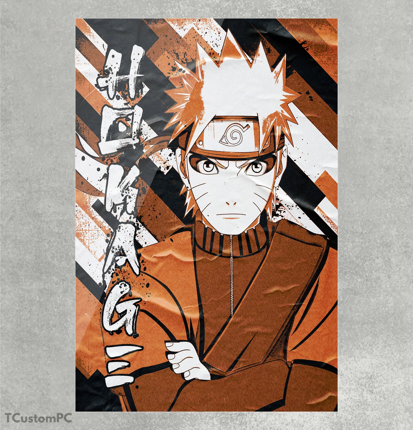 Naruto Hokage POP Grunge painting 11