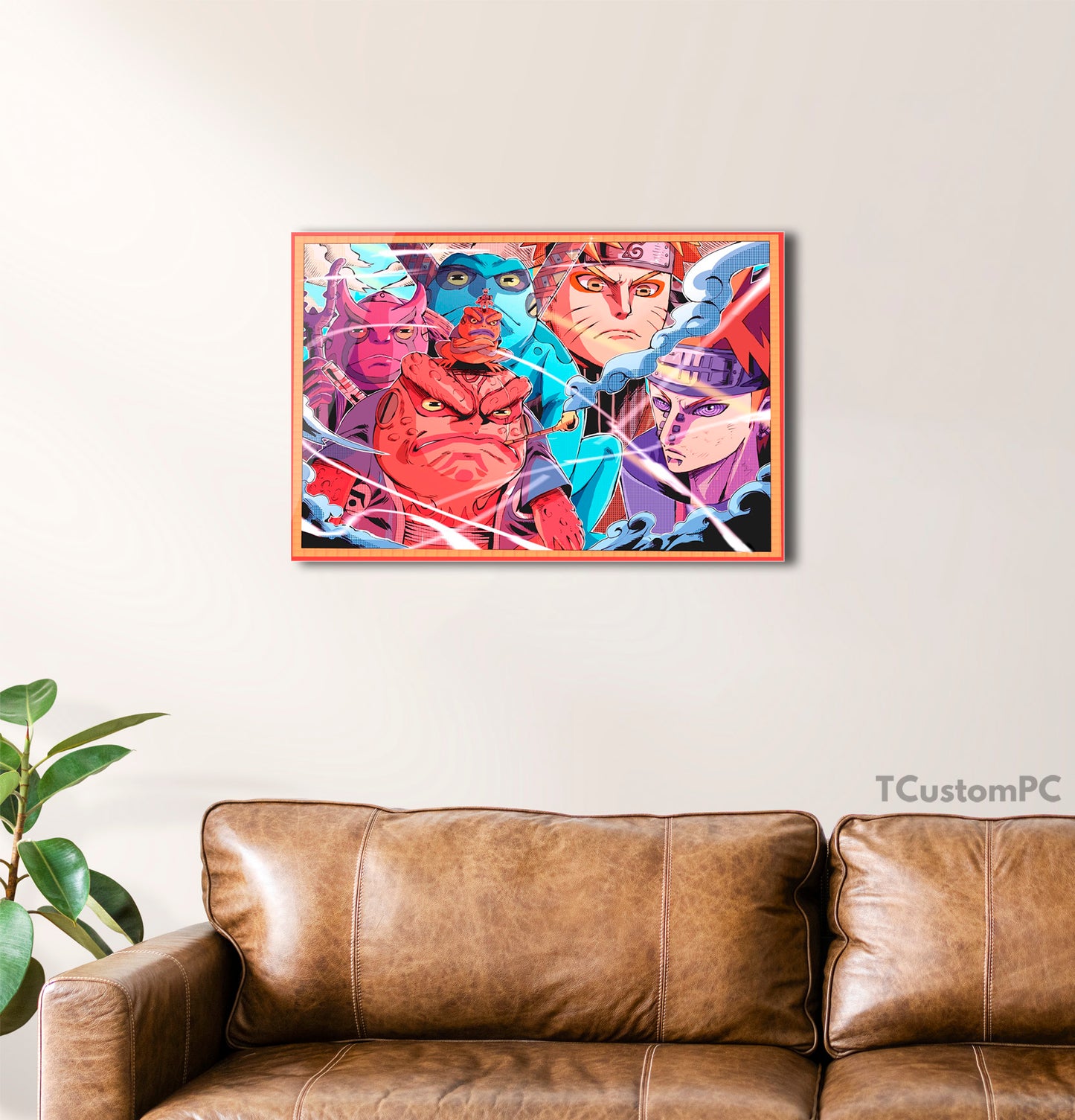 Cuadro Naruto VS Pain