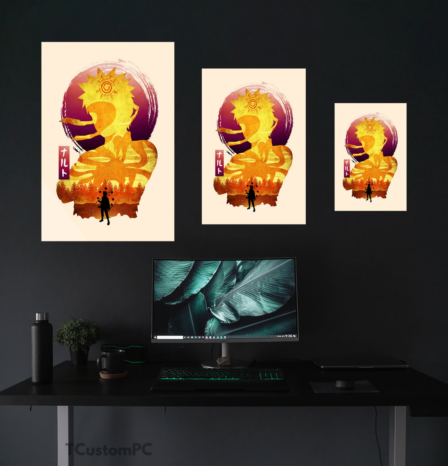 Cuadro Naruto W Minimalist Silhouette