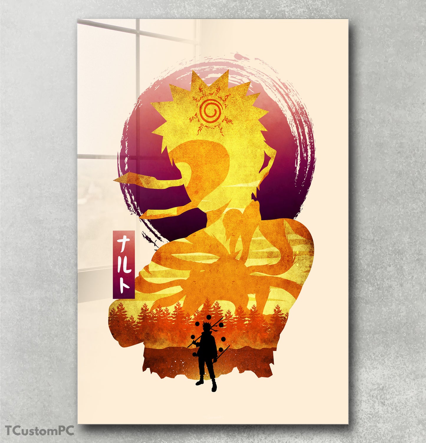 Cuadro Naruto W Minimalist Silhouette