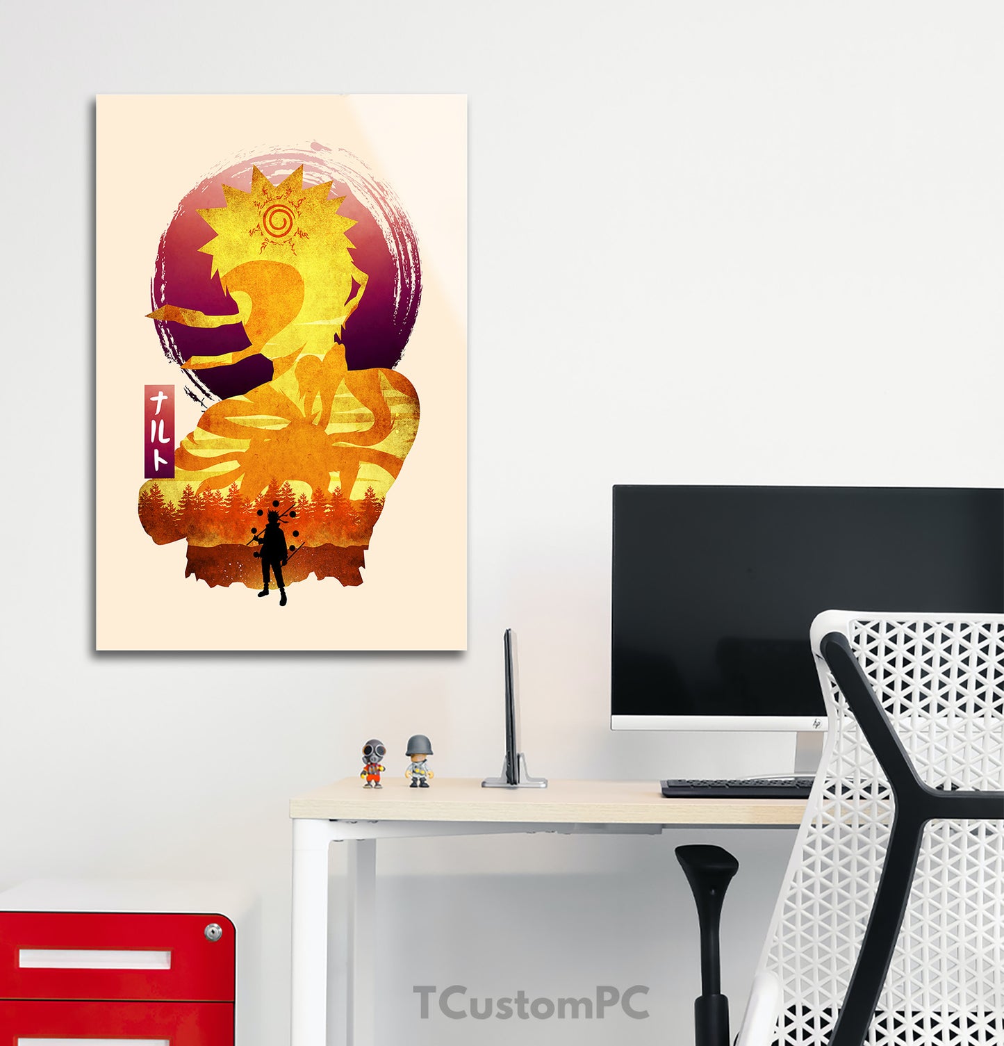 Cuadro Naruto W Minimalist Silhouette